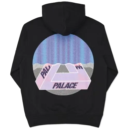 Palace Tri-Curtain Hood - Black/Blue/Grey - Used Palace