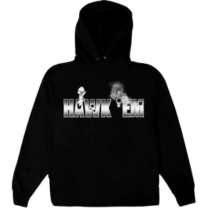 VLone x Pop Smoke Hawk Em' Hoodie - Black VLone