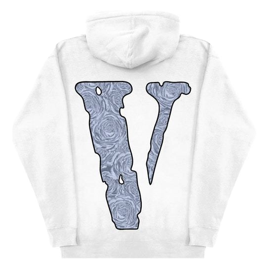 VLone x Pop Smoke The Woo Hoodie - White VLone