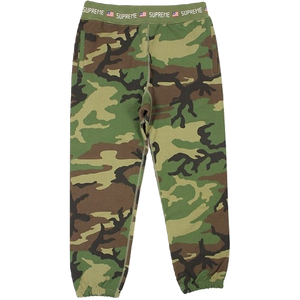Supreme Logo Rib Sweatpants - Camo