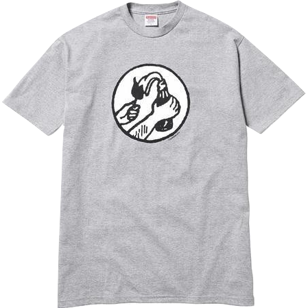Supreme Molotov Tee - Heather Gray - Used