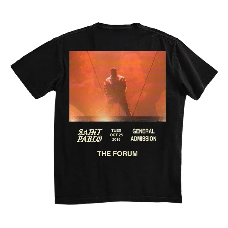 Kanye West Saint Pablo Tour Tee - Black Yeezy