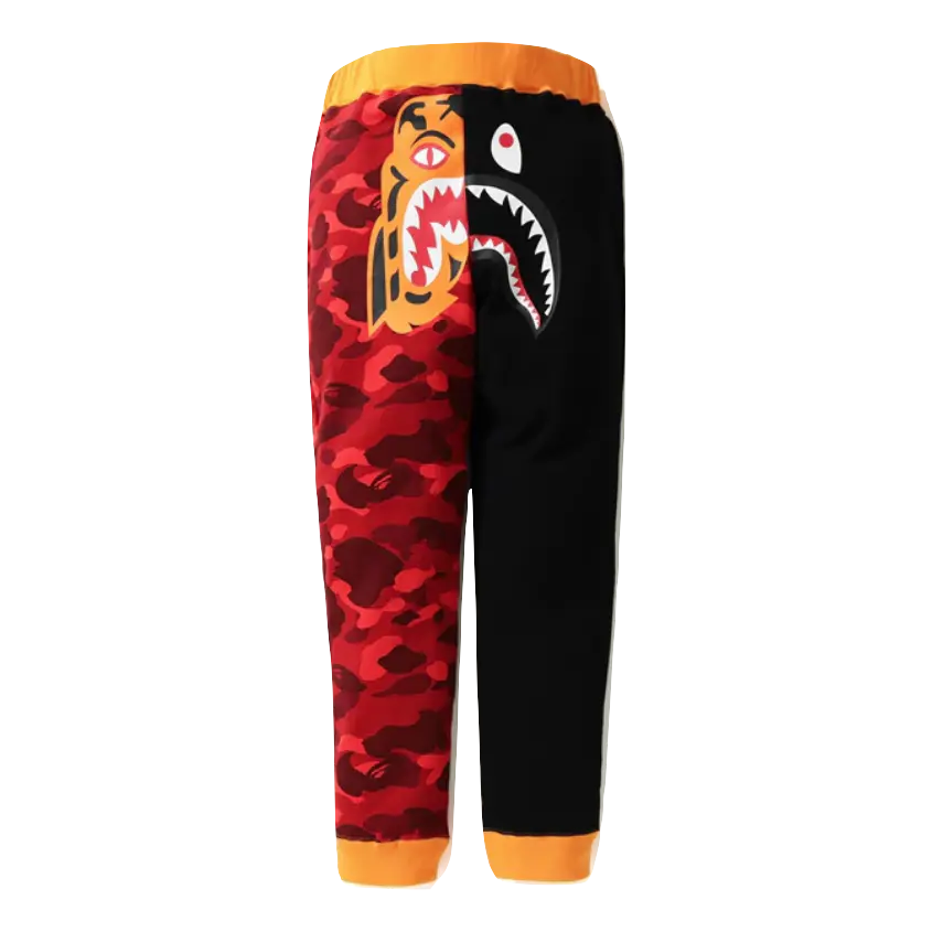 Bape Color Camo Tiger Shark Slim Sweat Pants Bape