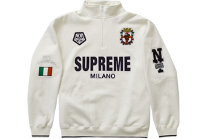 Supreme Milano Half Zip Pullover - White