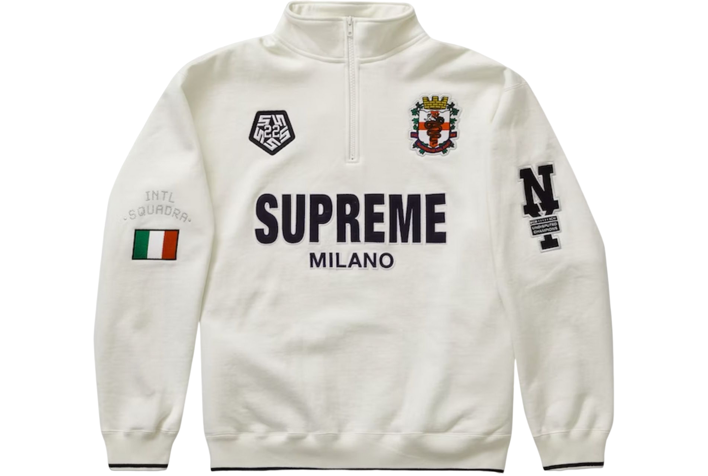 Supreme Milano Half Zip Pullover - White