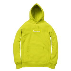 Supreme Box Logo Hooded Sweatshirt - Acid Green