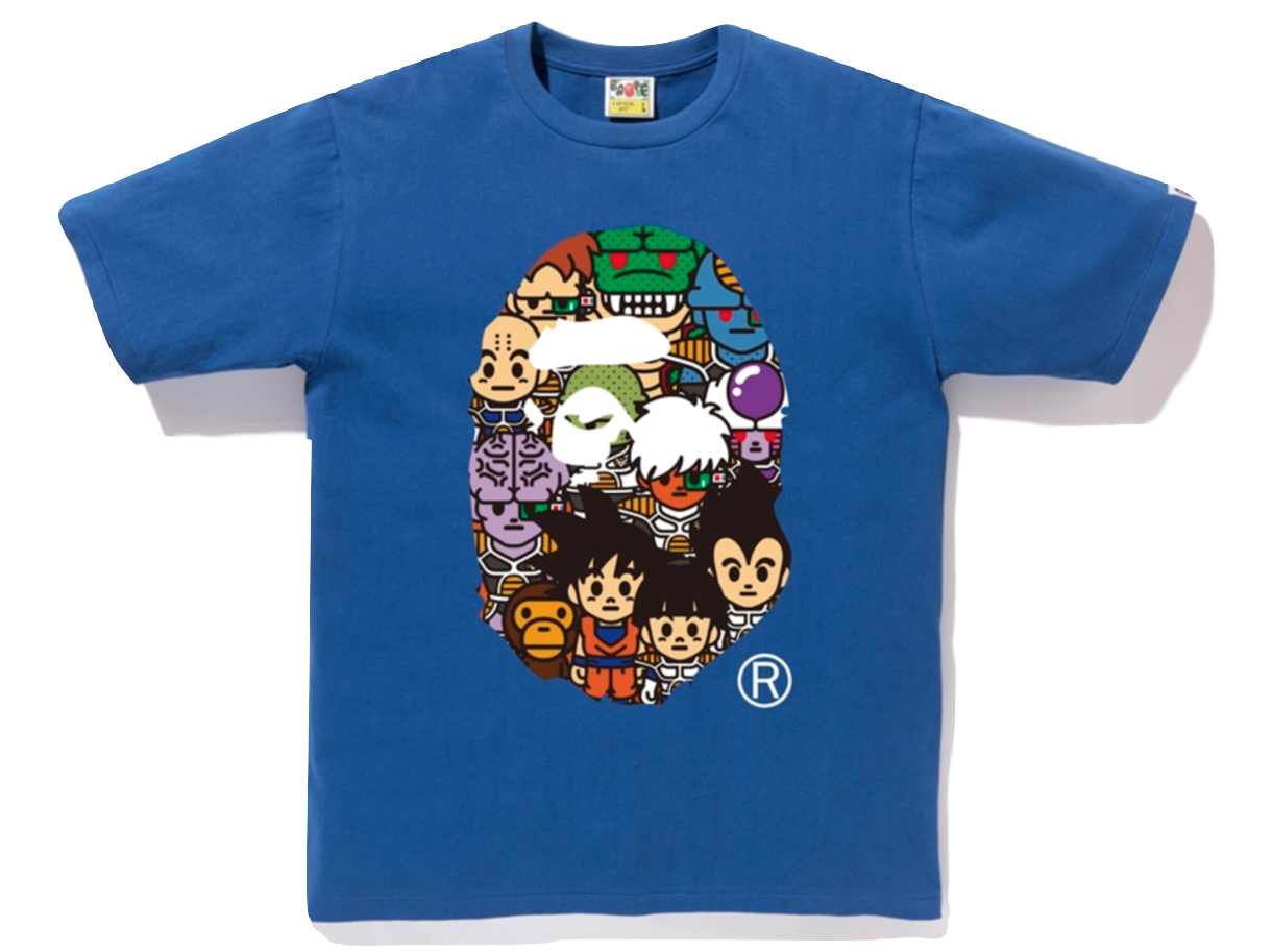Bape X Dragon Ball Z Tee #8 Ape Head Friends