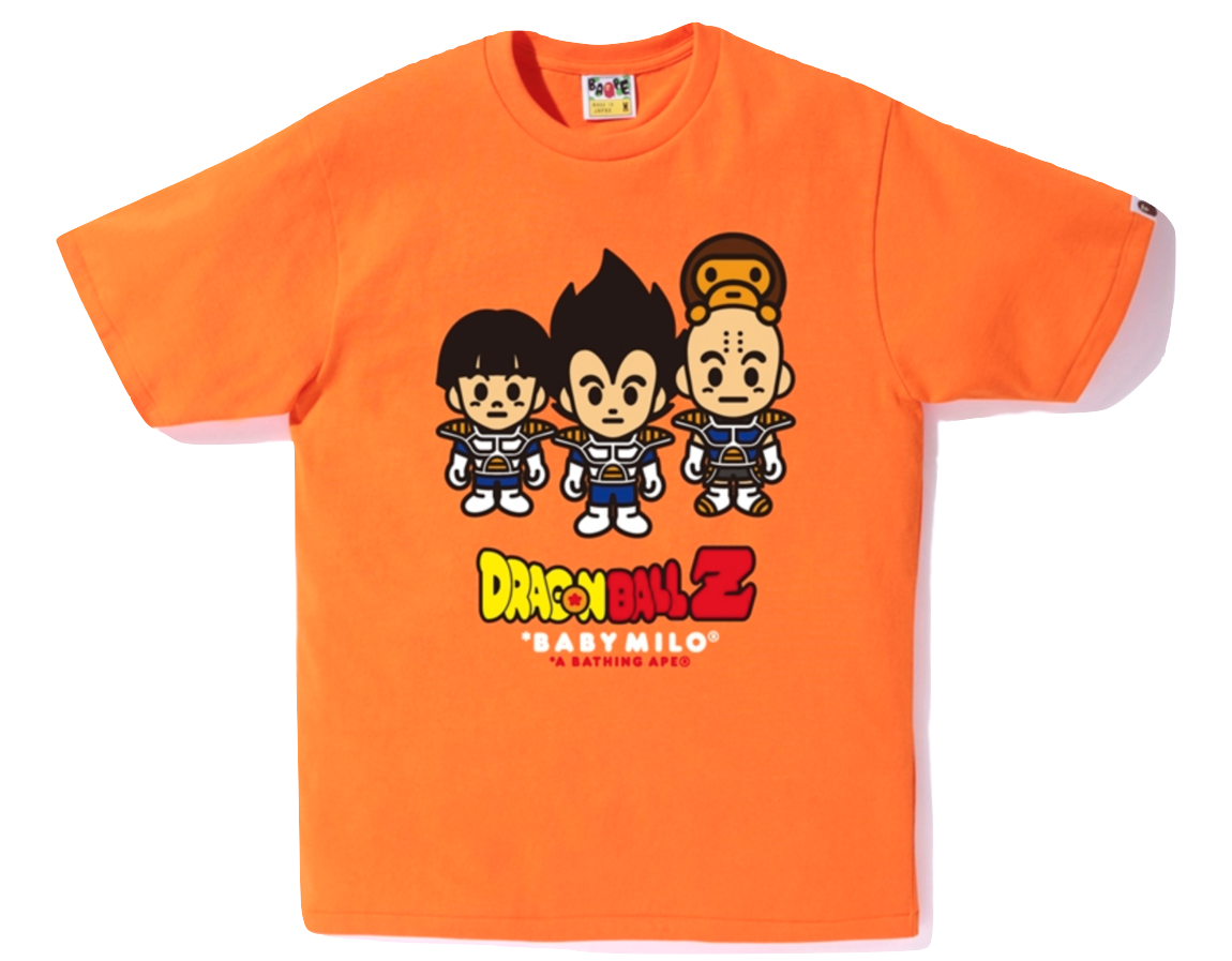 Bape X Dragon Ball Z Tee #3 Sayian Outfit + Baby Milo