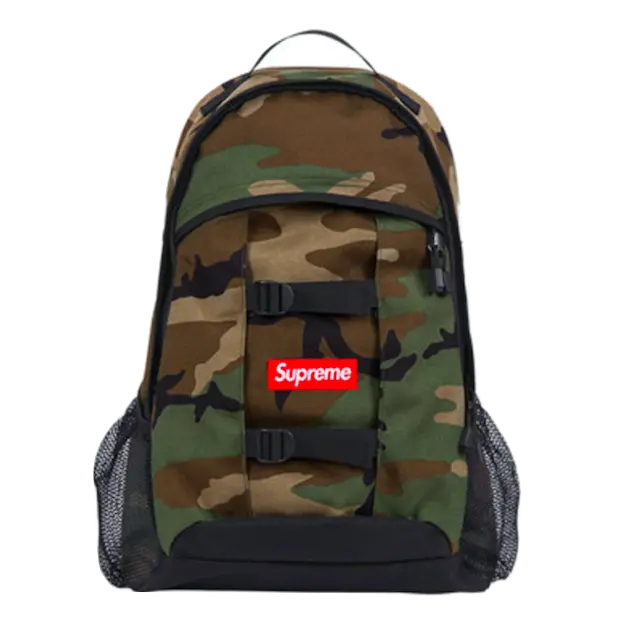 Supreme Logo Backpacks SS14 - Camo - Used Supreme