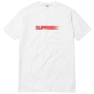 Supreme Motion Logo Tee - White/Red