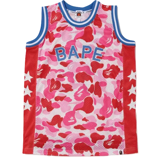 A Bathing Ape ABC Basketball Tank Top - Pink Bape