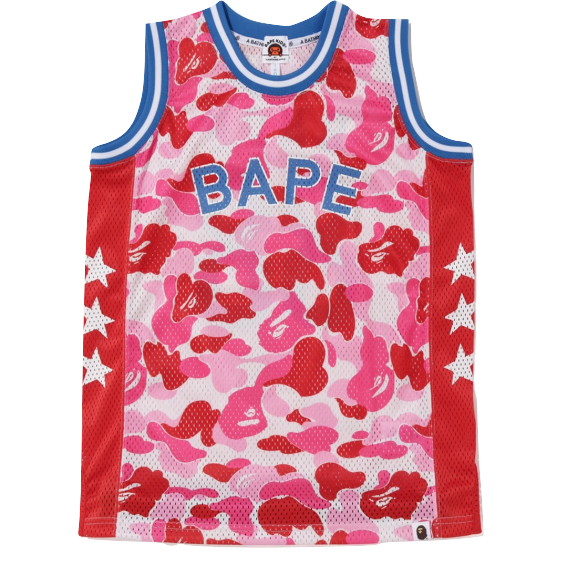 A Bathing Ape ABC Basketball Tank Top - Pink