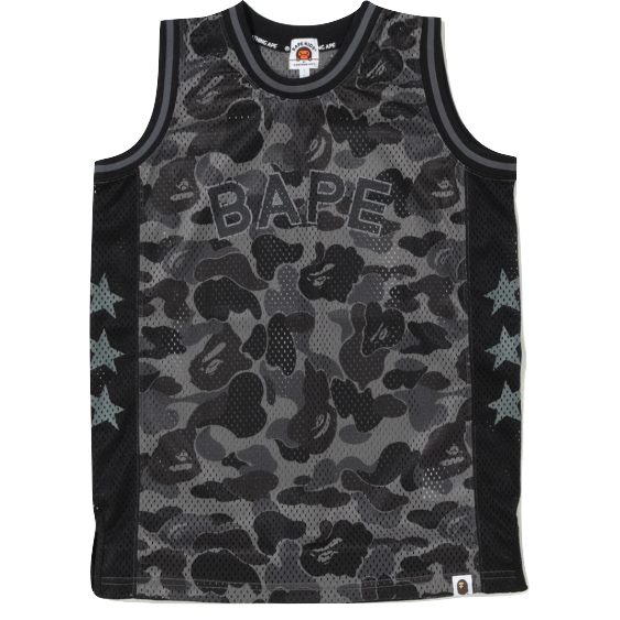 A Bathing Ape ABC Basketball Tank Top - Black