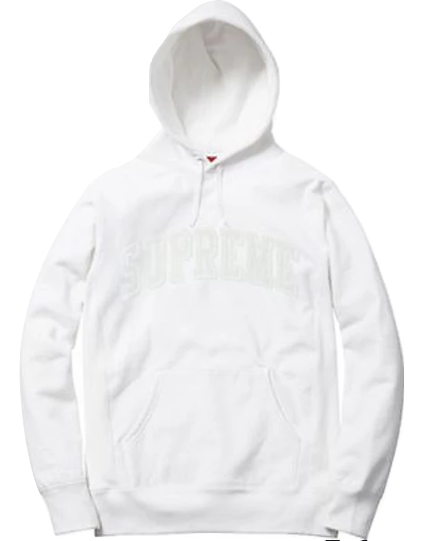 Supreme Arc Logo Hoodie - White