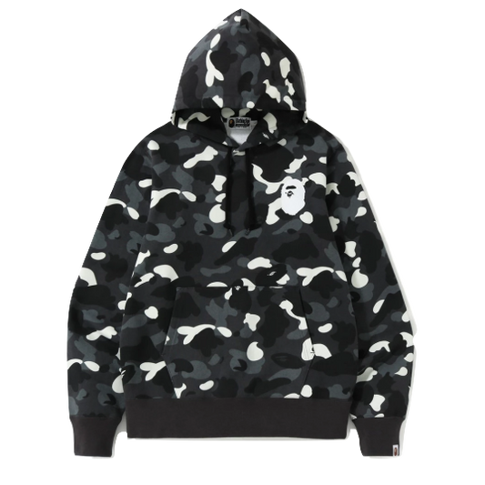 A Bathing Ape City Camo Pullover Hoodie - Black - Used