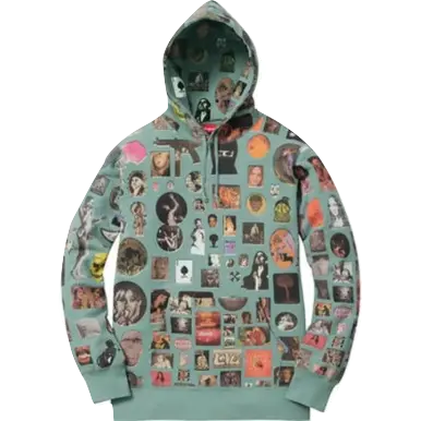 Supreme Thrills Hooded Sweatshirt - Seafoam - Used Supreme