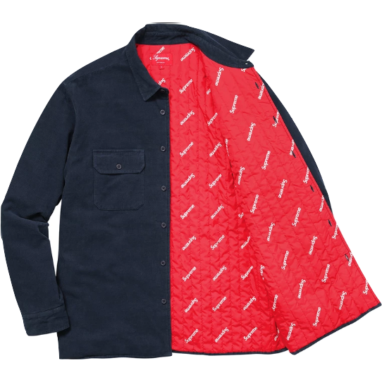 Supreme Quilted secca Corduroy Shirt
