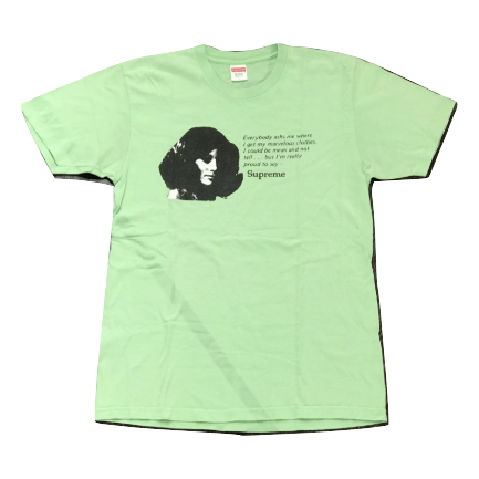 Supreme Mean Tee Light Green Grails SF