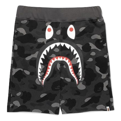 A Bathing Ape Color Camo Sweat Shorts - Black