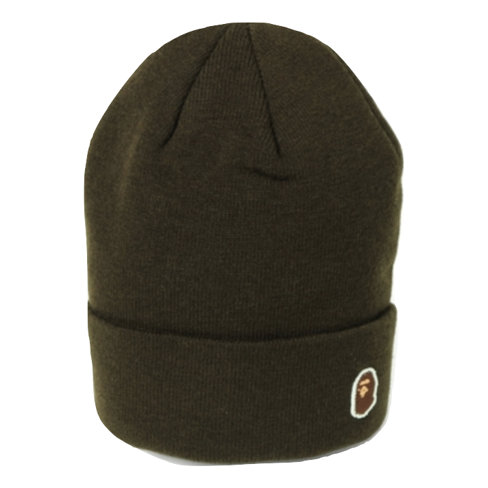 A Bathing Ape Ape Head One Point Beanie - Green