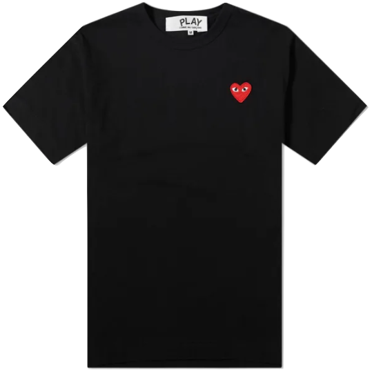 CDG Play Heart Tee - Black