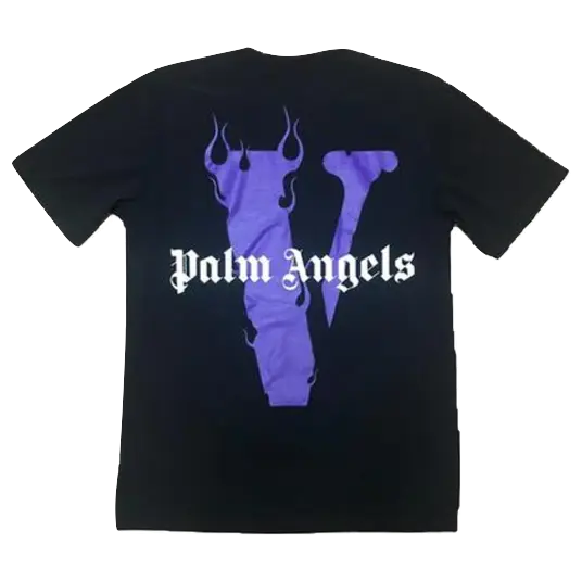 VLone Palm Angels Tee - Black/Purple VLone
