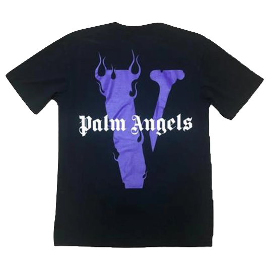 VLone Palm Angels Tee - Black/Purple
