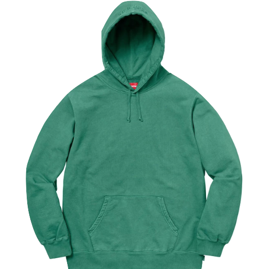 Supreme Overdyed Hooded Sweatshirt - Dark Green SS18 - Used