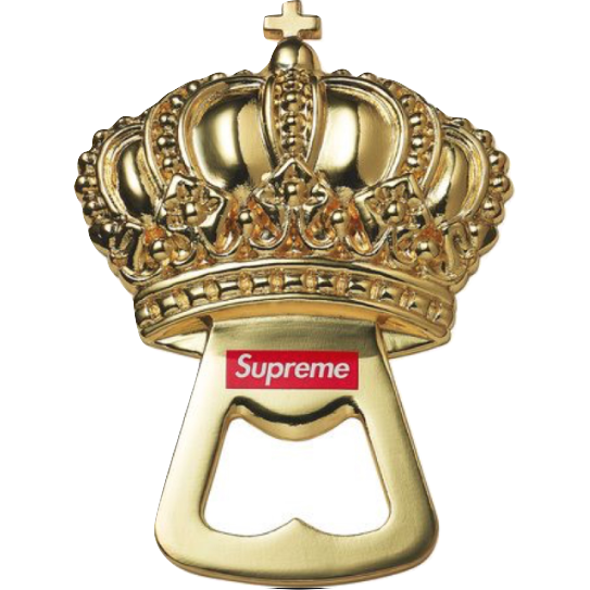 Supreme Crown Bottle Opener - Gold Supreme