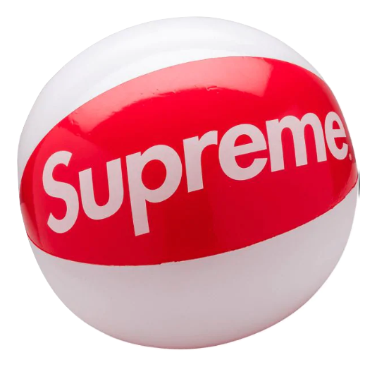 Supreme Inflatable Beach Ball - Red - Used