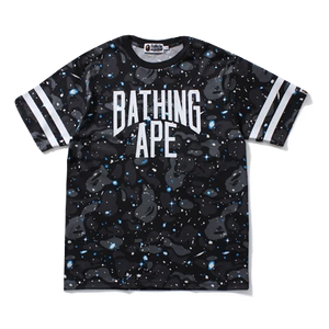 A Bathing Ape Space Camo NYC Logo Tee - Black - Used