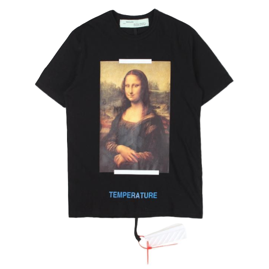 Off White Mona Lisa Tee Black Grails SF
