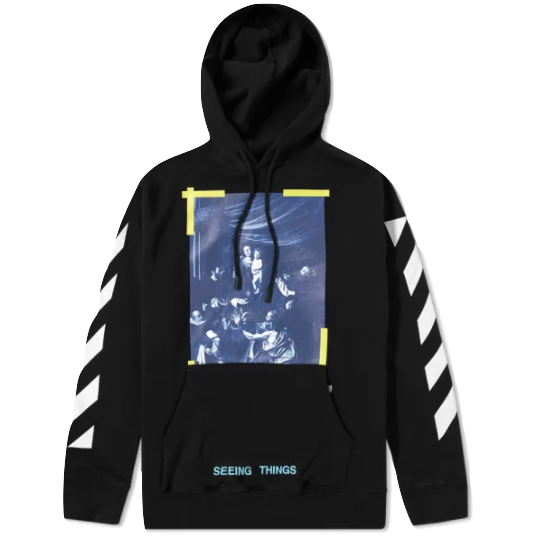 Off-White Diagonals Caravaggio Hoodie - Black