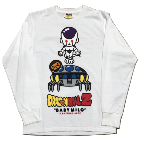 A Bathing Ape x Dragon Ball Frieza Long Sleeve Tee - White Bape