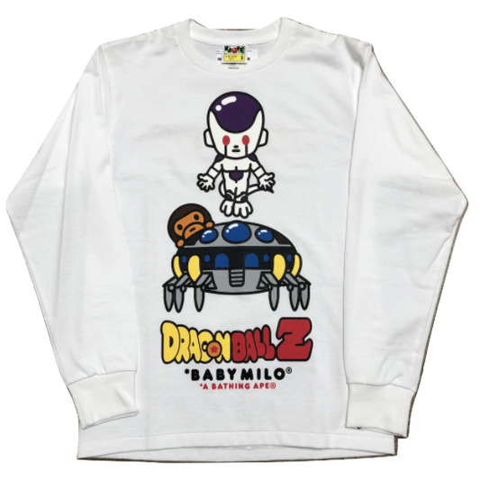 A Bathing Ape x Dragon Ball Frieza Long Sleeve Tee - White Bape