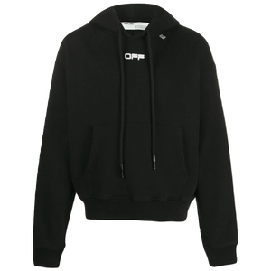 Off-White Wavy Line Logo Hoodie - Black OFF-WHITE