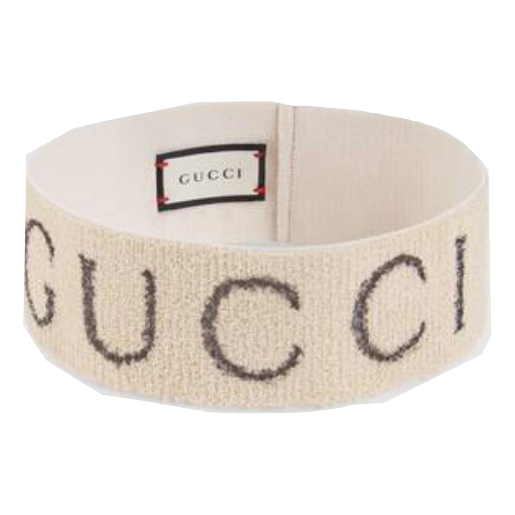 Gucci Off White Logo Headband - White - Used