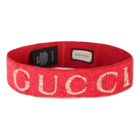 Gucci Elastic Headband - Red - Used Gucci