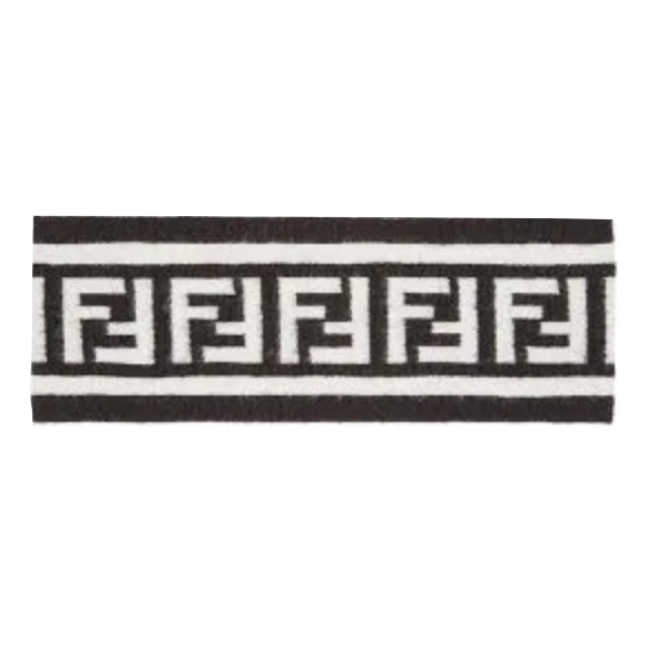 Fendi Elastic Headband - Black - Used Fendi