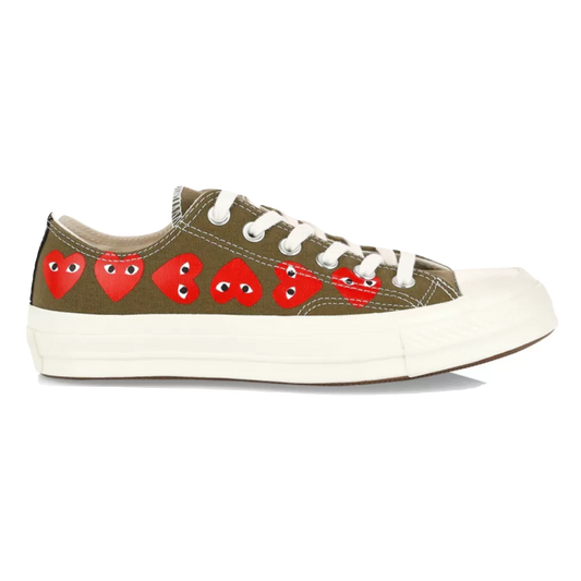 Converse Chuck Taylor All Star 70s Low Top CDG Multi-Heart - Khaki - Used