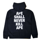 A Bathing Ape "Ape Shall Never Kill Ape" Hoodie - Black - Used