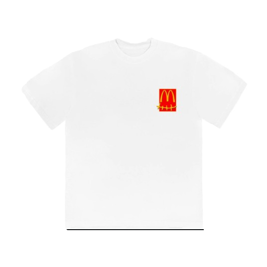 Travis Scott x Mcdonald's Action Figure Series Tee - White - Used Travis Scott