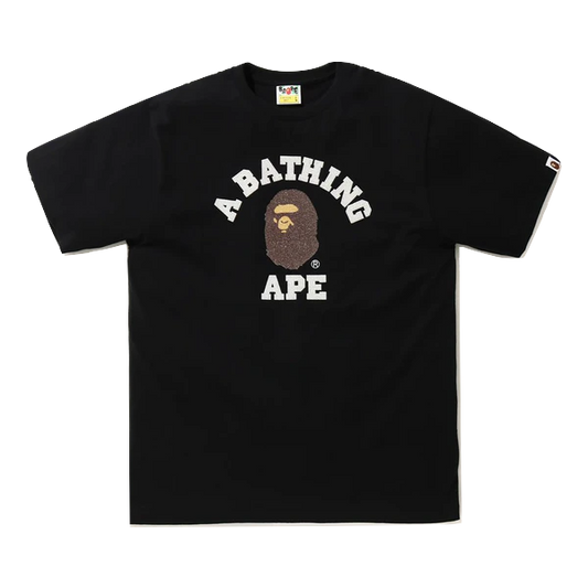 A Bathing Ape Glass Beads College Tee - Black