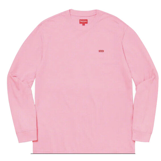 Supreme Small Box L/S Tee - Pink Supreme