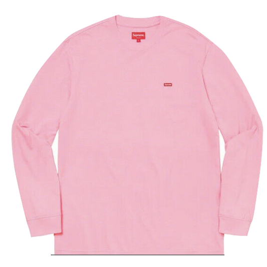 Supreme Small Box L/S Tee - Pink Supreme