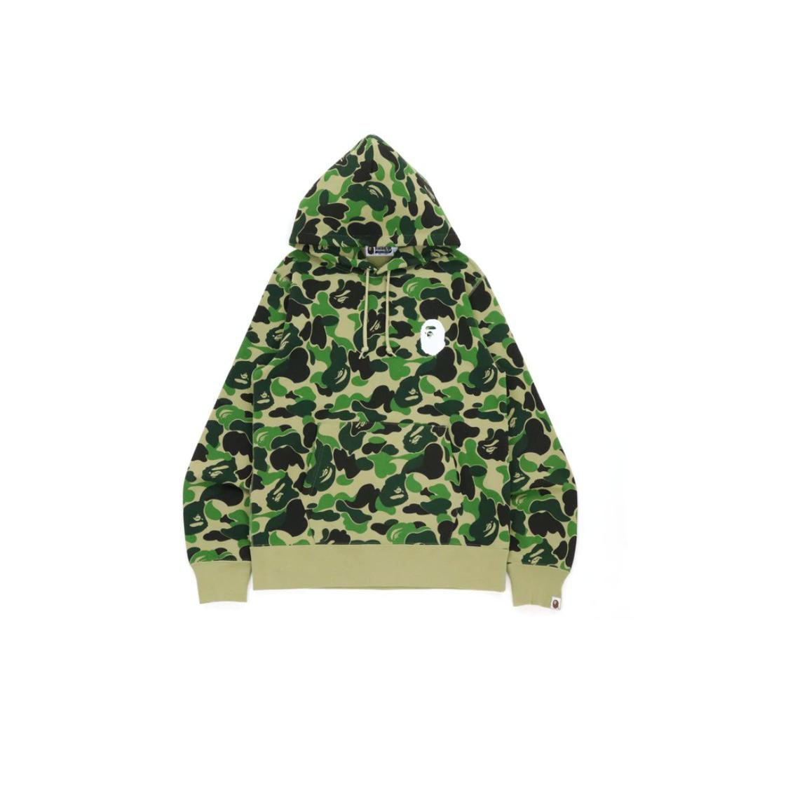 A Bathing Ape Big ABC Camo Ape Head Pullover - Green Bape