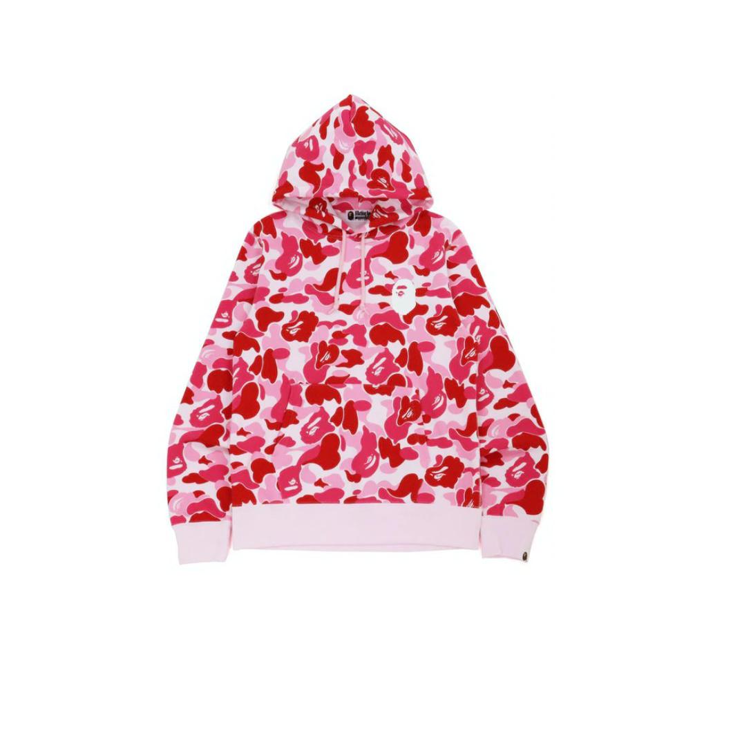 A Bathing Ape Big ABC Camo Ape Head Pullover - Pink Bape