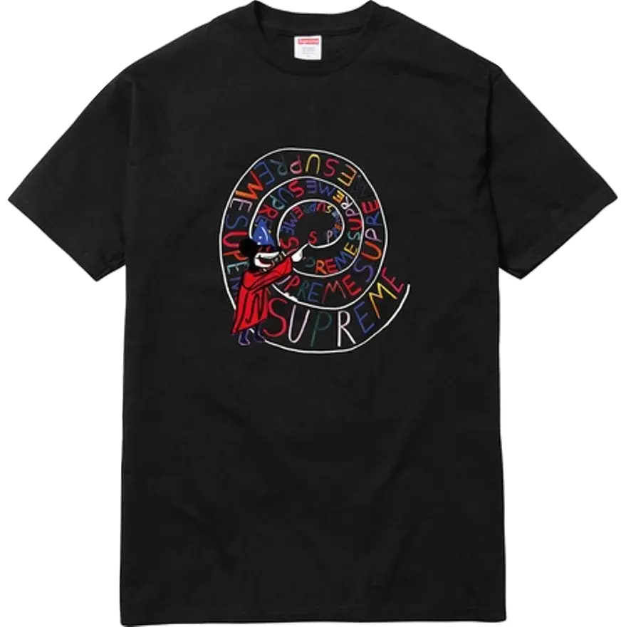 Supreme Joe Roberts Swirl Tee - Black Supreme