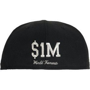 Supreme $1M Metallic Box Logo New Era Hat - Black Supreme
