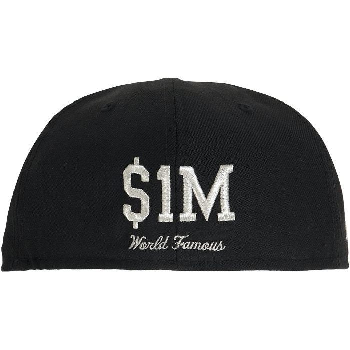 Supreme $1M Metallic Box Logo New Era Hat - Black